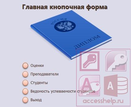 База данных Access Дипломный проект