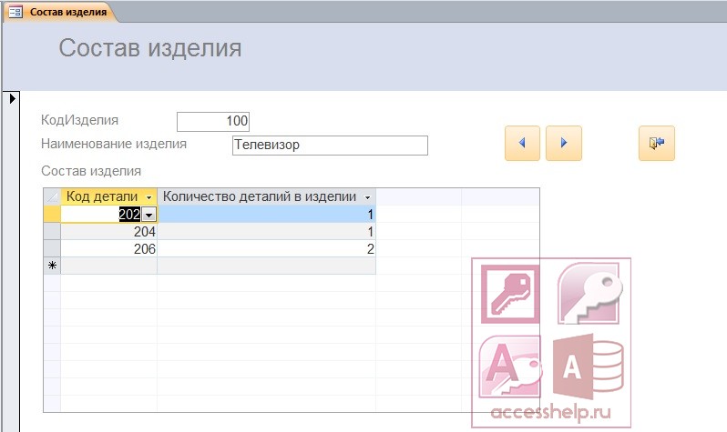 На рисунке приведен фрагмент из ms access как называется этот фрагмент