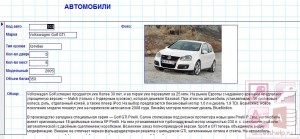 База данных Access Сборка автомобилей