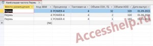 База данных Access Персональные ЭВМ