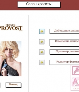 Готовая база данных Access Салон красоты