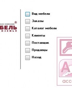 Готовая база данных Access Мебельный магазин