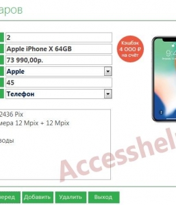 Готовая база данных Access Продажа мобильных телефонов
