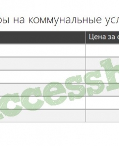 Готовая база данных Access Домоуправление