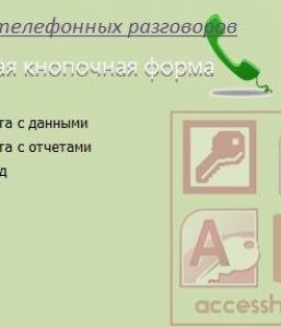 Готовая база данных Access Учет телефонных переговоров