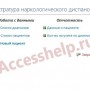 База данных Access Наркологический диспансер