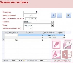 Проект поставка товаров база данных