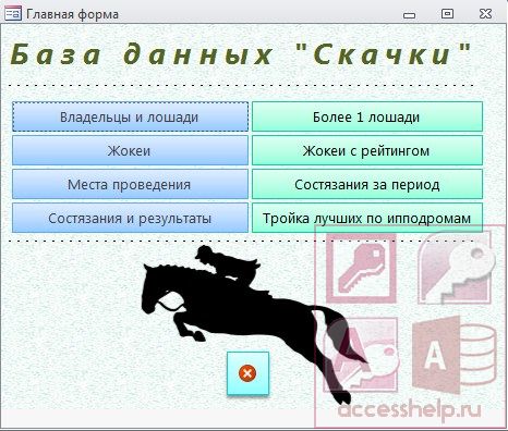 База данных Access Скачки